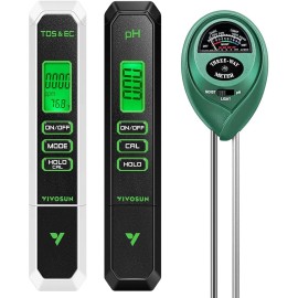 VIVOSUN Digital pH Meter, 3-in-1 TDS/EC/Tempera
