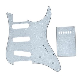 Dopro Guitar SSS Pickguard and Tremolo Trem Cover Back Plate fits Yamaha PACIFICA Guitar White Pearl