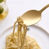 Sporks Stainless Steel Gold 6-Pack Dessert Salad Flatware Set 7.5