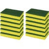Generic 12 Pack Deluxe SCRUBBING SPONGES, Ultra Resistant, Yellow/Green