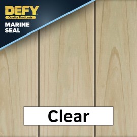 DEFY Marine Seal Semi-Transparent Exterior Wood Stain and Sealer - Waterproof Sealant for Wood Docks, Boat Piers, Marinas, Boardwalks, & More - Clear - 1 Gallon, Made in USA