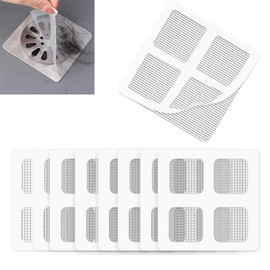 Pack of 30 Drain Hair Catcher Disposable Shower Drain Mesh Stickers, Hair Strainer Shower Filter Rinse Strainer Sticker, Drain Strainer Shower, Hair Strainer Shower Sticker for Showers, Bathtubs