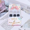 Yienate False Nail for Toes, Chic Exquisite Bride Black Bling