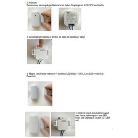 DIW-Funk Installation Exhaust Control PA-520 Economy Set Window Contact Switch DFM-2000+ Installation Radio Switch DES-2300 Wireless 2300 Watt Cooker Hood Oven
