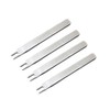 Leather Chisel Set 4 Pieces 2 Prong Steel Leather Craft