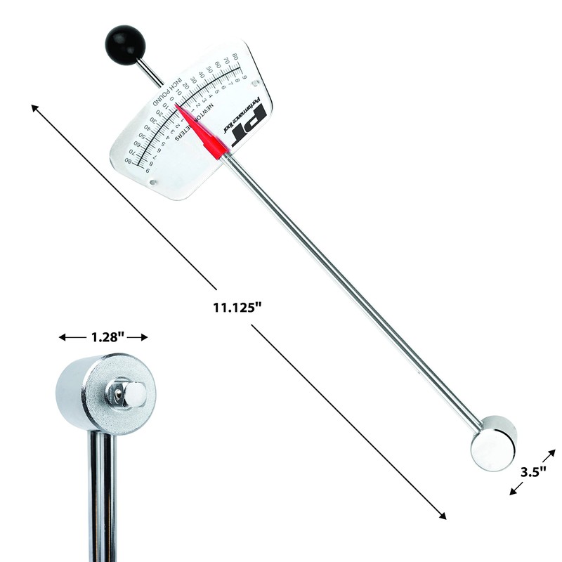 Performance Tool M195 1/4-Inch Drive Torque Beam Wrench - 0-80