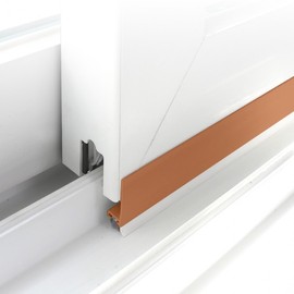 1m Mohair Window & Door Gap Sealer Weatherstrip - Draft and Wind Blocker for Sashes Mohair Wood 1m 2ea