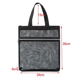 Mesh Shower Caddy Tote Bag - Quick Dry Hanging Toiletry Organizer With Zipper