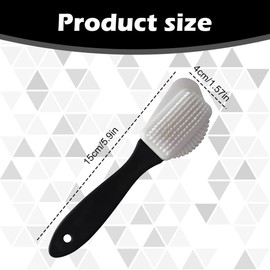 Wildleder Schuhreiniger Bürste 4-Wege Leder Nubuck Reinigungsbürsten mit Messing Nylon Borsten für Stiefel Handtaschen Möbel