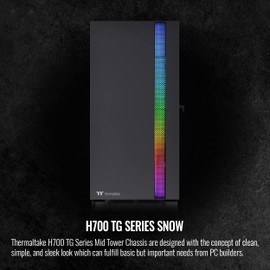 Thermaltake H700 TG Black Mid Tower ARGB Tempered Glass Computer Case Chassis CA-1Y1-00M1WN-00
