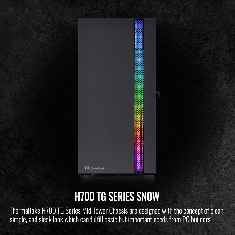 Thermaltake H700 TG Black Mid Tower ARGB Tempered Glass Computer