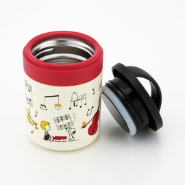 Skater LJFC3AG-A Antibacterial Insulated Soup Jar, Soup Pot, 10.1 fl oz (300 ml), Snoopy Orchestra