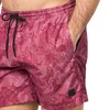 BOSS Men's Standard Tropical Print Swim Trunks, Medium Red Palm