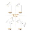 Metal Desk Lamp With Wireless Charging, Touch Reading Light, 3