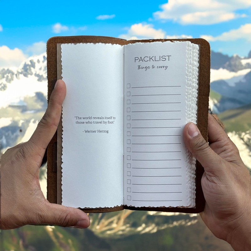 Tolredo Made in Canada Premium Hiking Journal Top-Grain Cowhide Leather