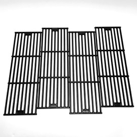 Tmozyar C051 Grill Cast Iron 4 Cooking Grid Grates Replacement for King Griller, Chargriller 2121, 2123, 2222, 2828, 3001, 3030, 3725, 4000, 5050, 5252, 9020 Grill