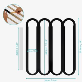 Belle Vous Capsule Holder Compatible with Nespresso Vertuo Capsules - Coffee Capsules Coffee Pods Storage for up to 20 Capsules - Coffee Capsule Storage 35.6 x 30 cm - Black