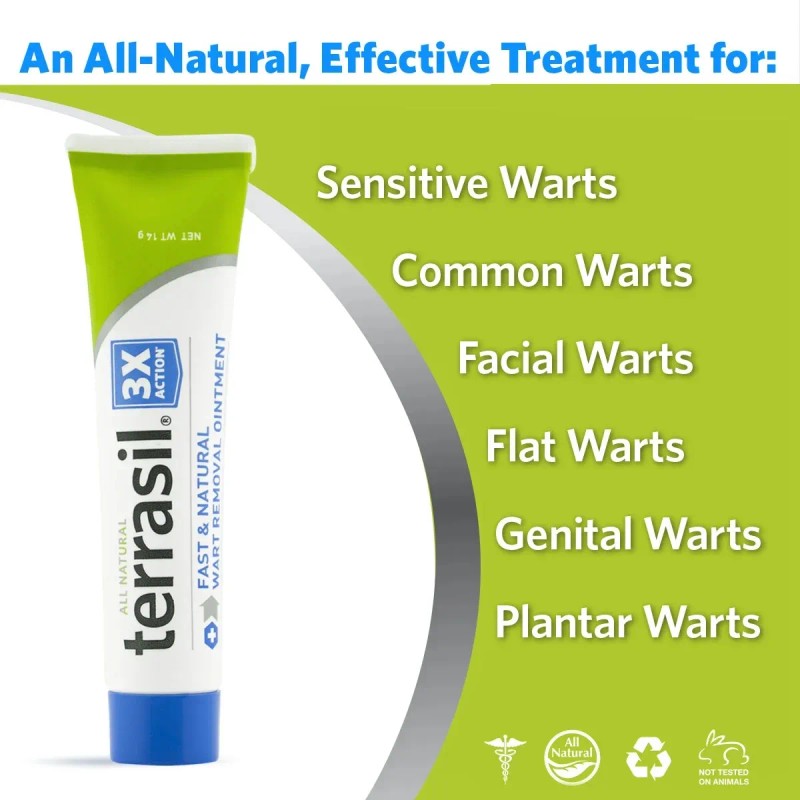 Terrasil Ungüento Crema Pomada Eliminación De Verrugas 14gr