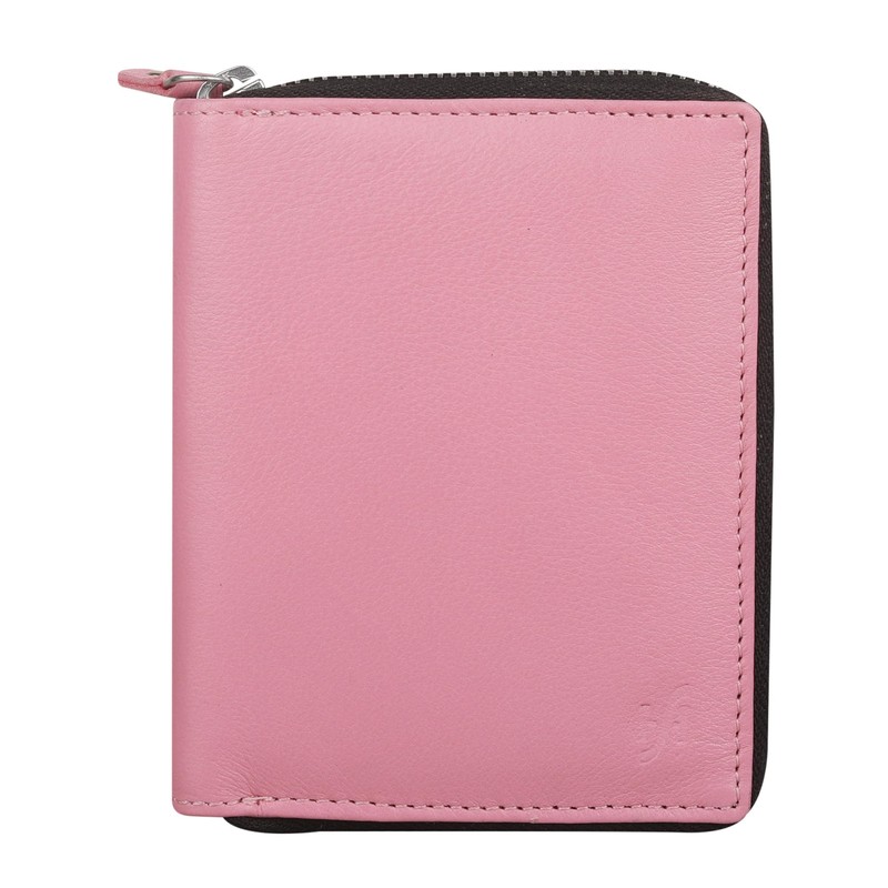 STARHIDE Women RFID Safe Protector Zip Around Genuine Leather Wallet