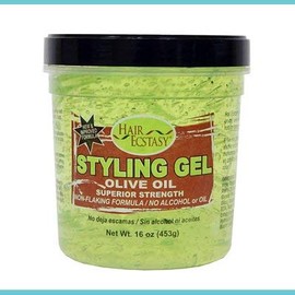 Hair Ecstasy Styling Gel 16oz Olive Oil Super Strength