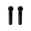 Nicerity Black Wall Mount Curtain Wire Rod Set