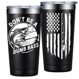 Grifarny Fishing Gifts for Men - Fathers Day Gift for Fisherman - Fishing Gifts for Husband, Dad, Boys, Grandpa - Fish Tumbler Cup 20 Oz