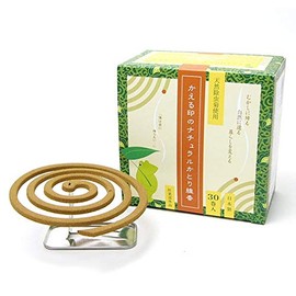 Honmono Research Institute Frog Seal Natural Katori Incense Stick, 30 Volume