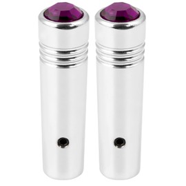 GG Grand General 93054 2-1/4 inches Chrome Aluminum Toggle Switch Extension with Purple Jewel, Compatible with Freightliner and Kenworth