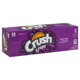 Crush Soda, 12 Fl Oz 12 Cans (Pack of 2) (Grape)