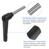 QUARKZMAN 4 Pieces Clamping Lever Handles M6 x 40mm 304