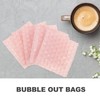 NUOBESTY 60pcs Love Bubble Pouches Heart Bubble Pouch Wraps Heart-Shaped