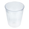 LIFKOME Transparent Trash can 10 Inch Round Clear Plastic Waste