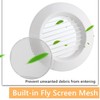 ToppYuanZea 8 Pack Round Air Vent, 4 Inch ABS Louver