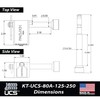 PACLOCK's KT-UCS-80A-125-250 Trailer Hitch Lock Combo, Buy American Act Compliant,