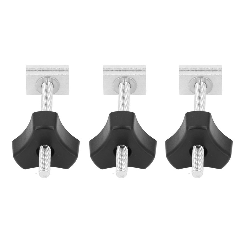 10 Set T Track Kit Woodworking Slider Bolt Knob Accessories