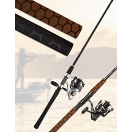 Accering Honeycomb Pattern Heat Shrink Tubing Absorb Sweat for Fishing Rod Grip Wrap and Electrician Tools (φ28mm, L5.25 ft, Brown)