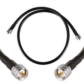 3 ft PL259 (UHF) Male to Male Low-Loss Coax Extension Cable (50 Ohm), GEMEK PL-259 M/M Jumper for CB Radio, Antenna Analyzer, WiFi, SWR Meter, Ham Radio, Short Wave Radio - HF, VHF, UHF