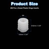 sourcing map 200Pcs 0.34"x0.38" Hinge Dowels, Plastic Dowel Insert with