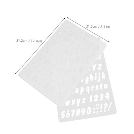 Operitacx 6pcs Reusable Alphabet and Stencils for Safe Creative Graffiti Supplies Multifunctional Lettering Templates for Painting Drawing Scrapbooking Wall Decor and Skill Development