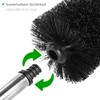 com-four® 5x toilet brush with replaceable brush head - noble