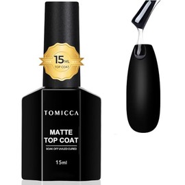 TOMICCA 15ml Matte Top Coat UV Nagellack Gel F√ºr Geln√§gel Top Coat Matt Gel Nagellack Nail Art Starter Manicure Salon DIY at Home‚Ä¶