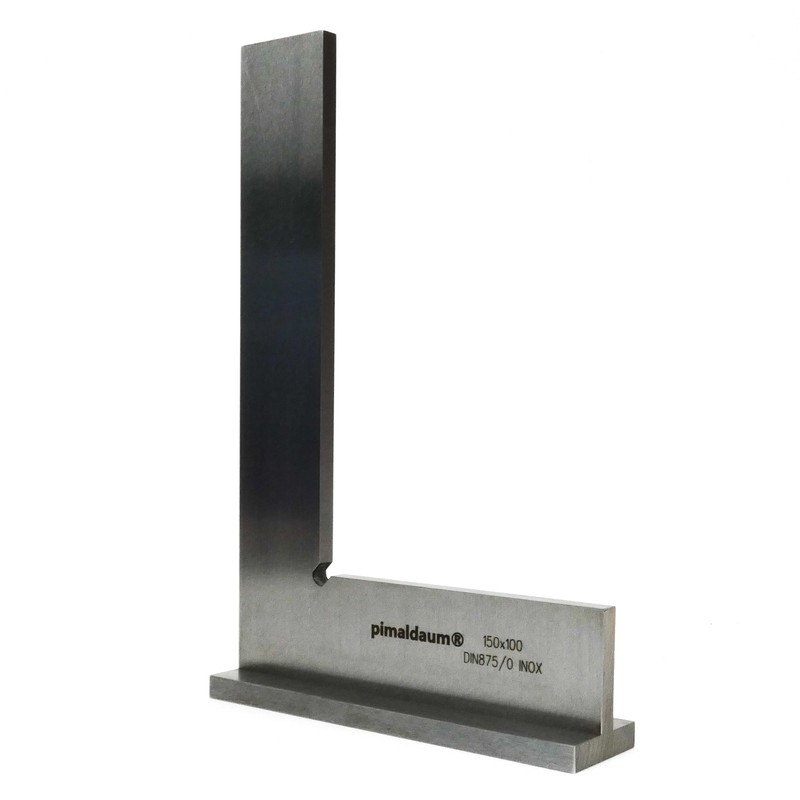 PIMALDAUM® Try Square, 90° Flat Angle with Stop acc. to