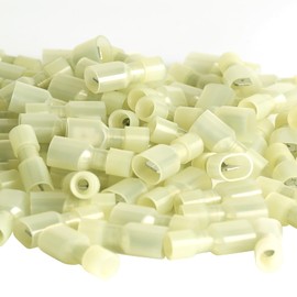 AIRIC AIRIC UL Listed Yellow Male Spade Connector 12-10AWG, 100 Pcs Nylon Electrical Crimps Terminal Connectors for Speaker Auto Stereo Wiring Connect Quick Disconnect Crimp Terminals for 12,10 Gauge Wire