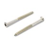 Wood Screws 4 x 40 Pack of 15 Stainless Steel A2 / V2A Raised Countersunk Wood Screws with Phillips Head PZ Pozidrive DIN 7995 Rust-Proof