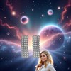 2 Pcs Silver Rhinestones Snap Hair Clips for Women Girls
