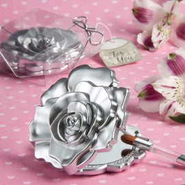 Realistic Rose Design Mirror compacts [Set of 12]