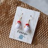 Foeeqi Chicken Earrings for Women Animal Earrings Cute Crochet Chicken
