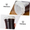 MAGICLULU 500pcs Leak-proof Cup Caps For Takeout Paper Cup Covers
