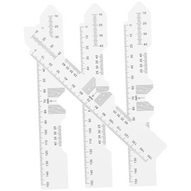 KOMBIUDA Optical Measurement Ruler Pupil Distance Meter Eyeglass Fitting Tool Compact User-friendly Optometry Ruler