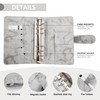 Binder Notebook A6 PU Leather Loose Leaf Notebook with 12